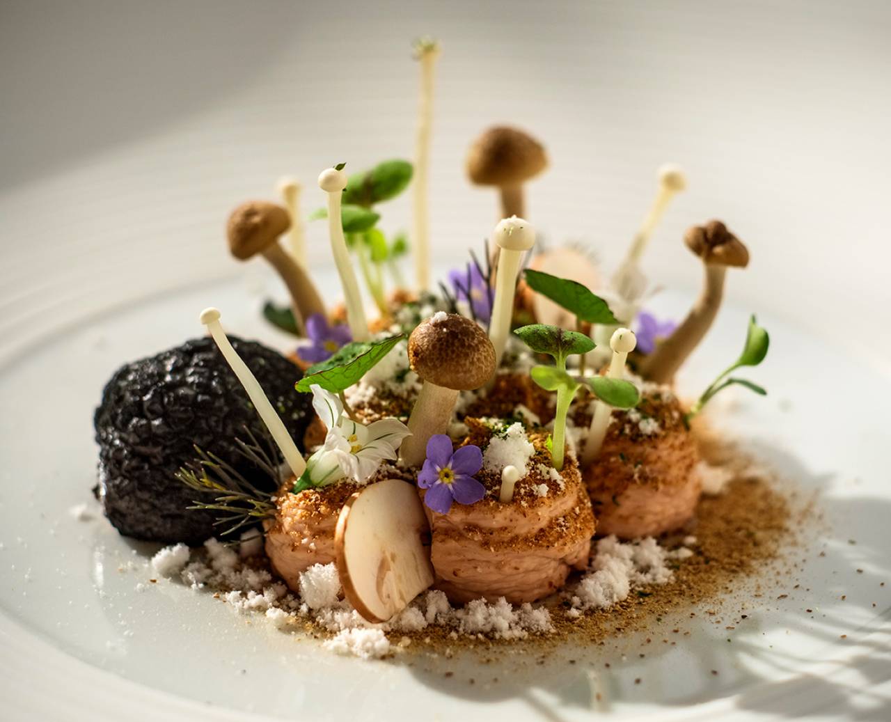 Dishes from the Apicius restaurant