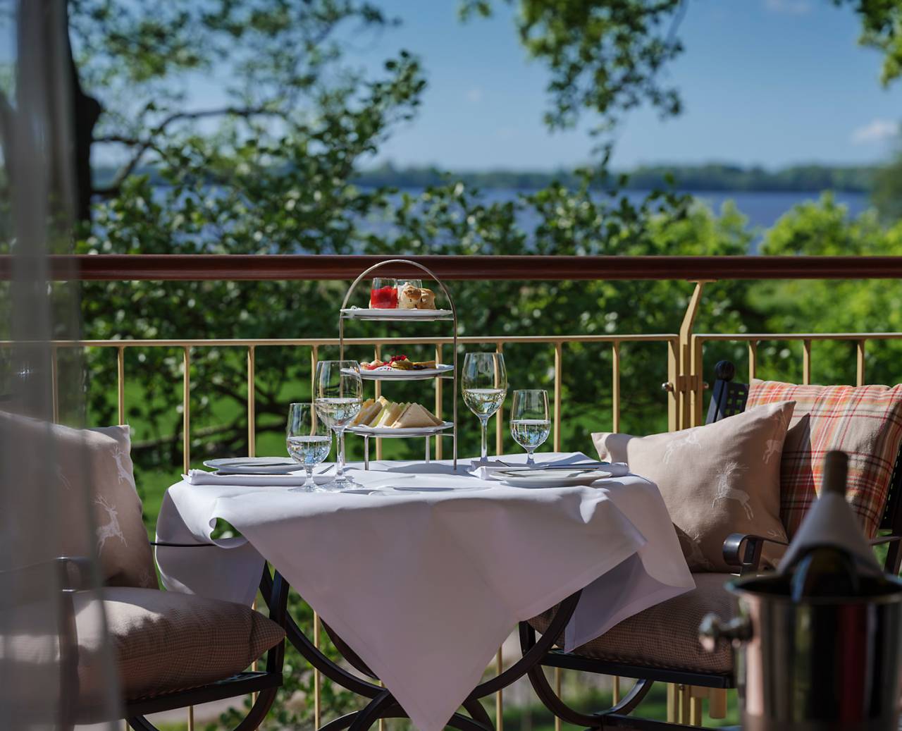 Terrasse des Romantikhotel Jagdhaus Eiden in Bad Zwischenahn