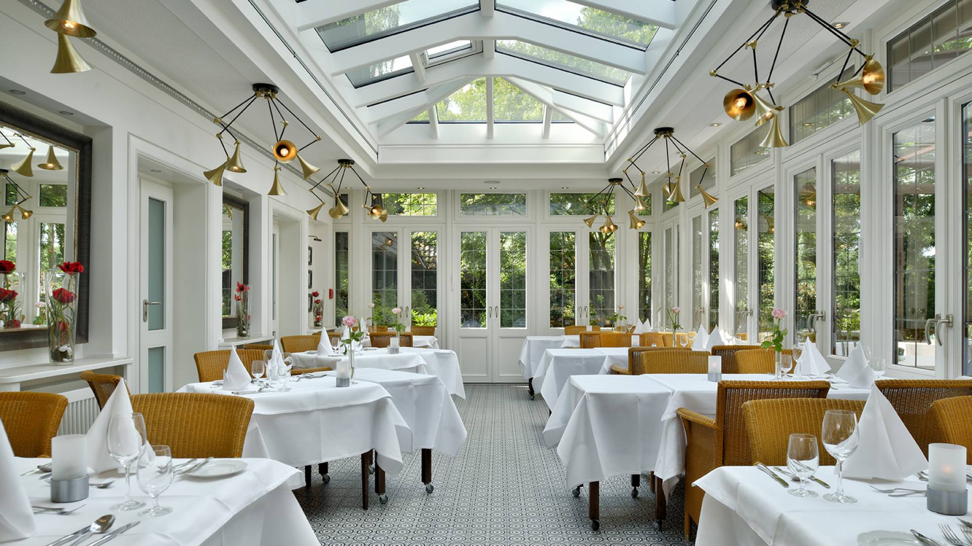 Wintergarten im Romantikhotel Jagdhaus Eiden in Bad Zwischenahn