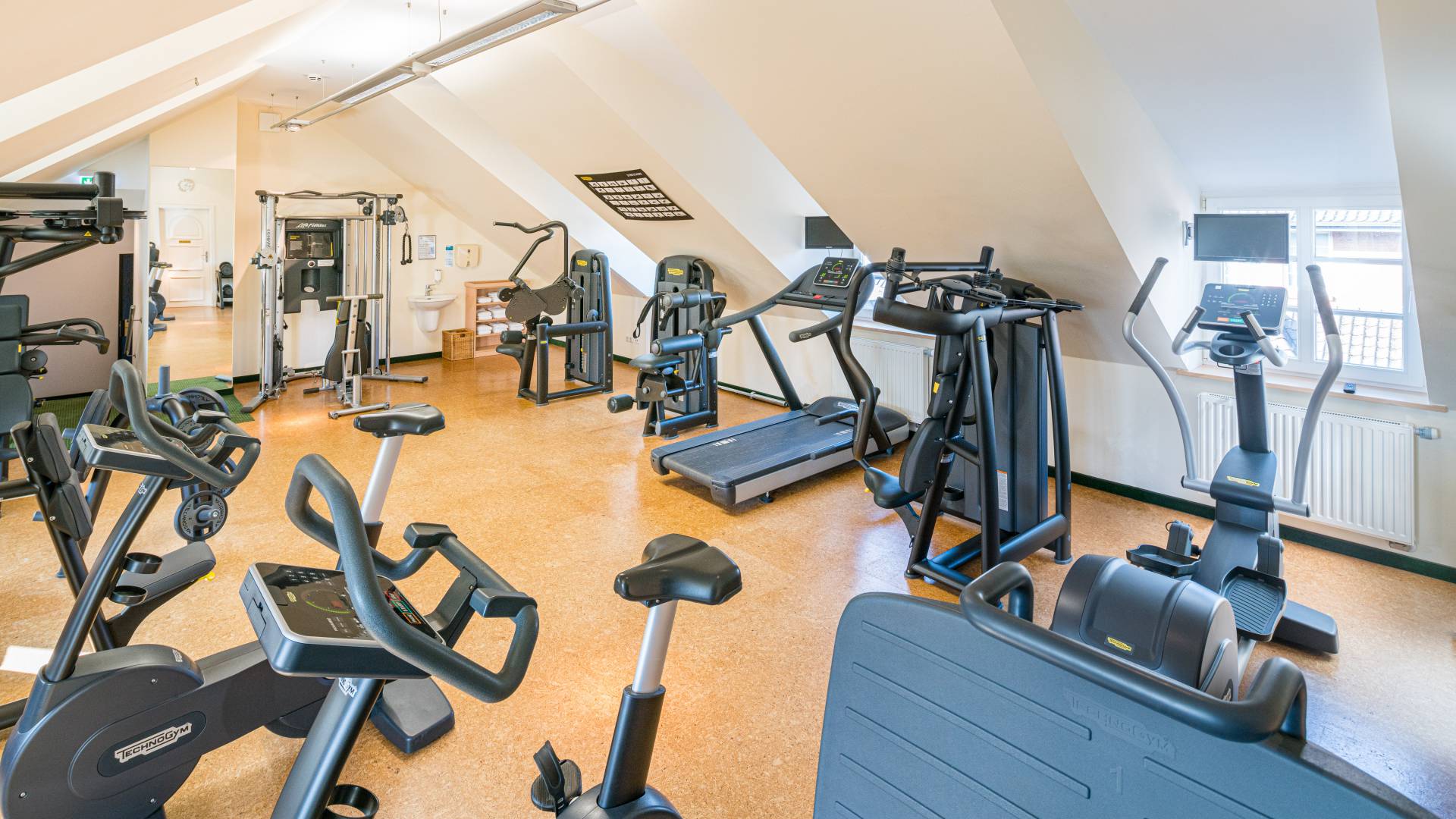 Fitness room at the Jagdhaus Eiden