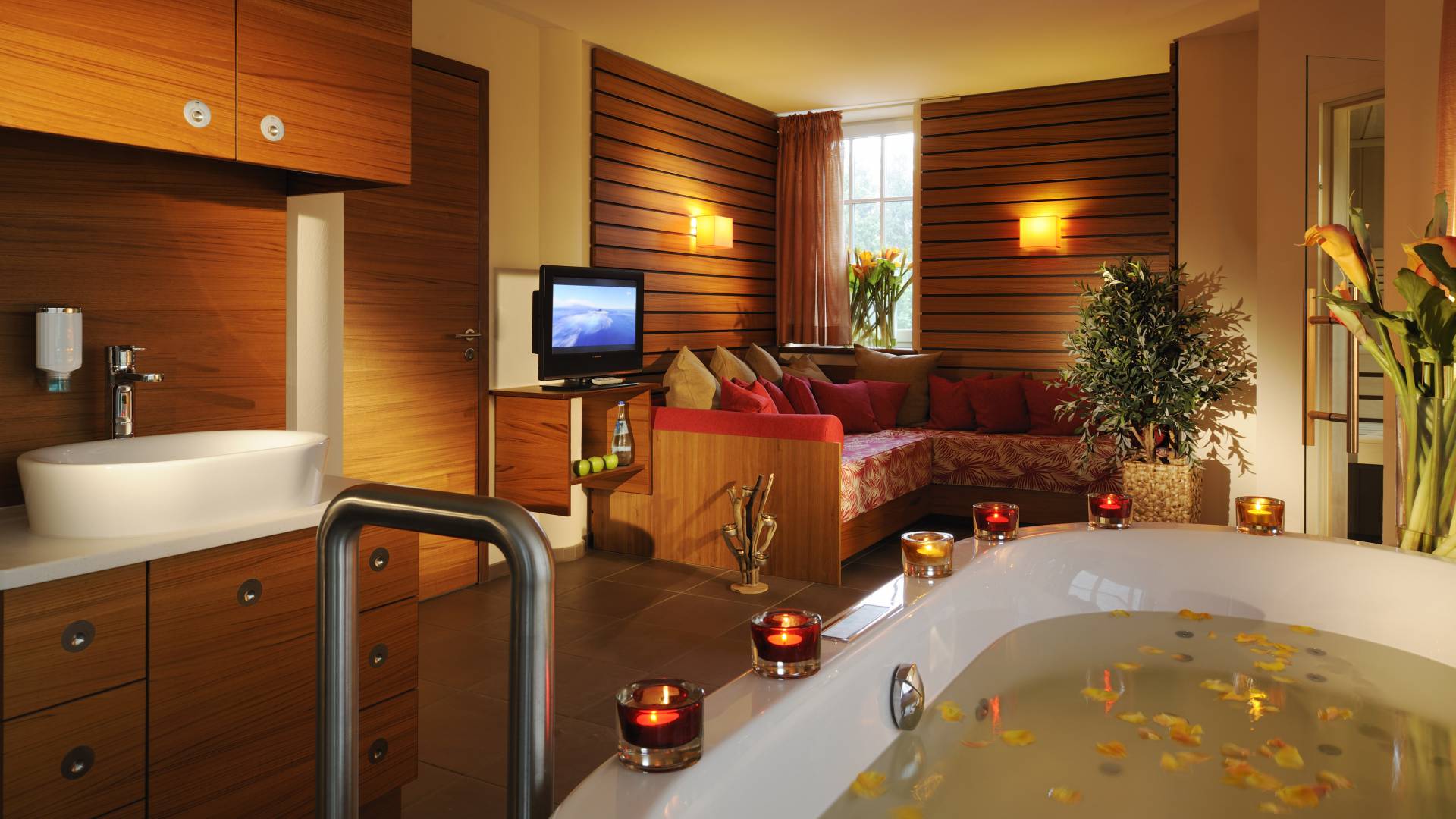 Private Spa im Romantikhotel Jagdhaus Eiden