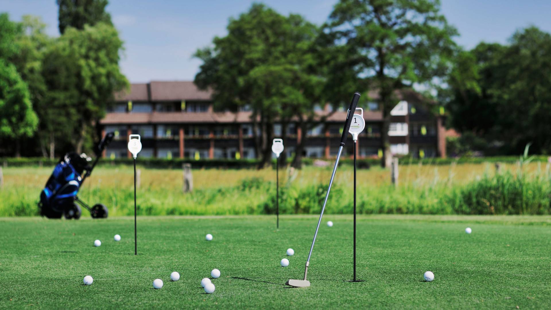 Putting Green am Privatbadestrand