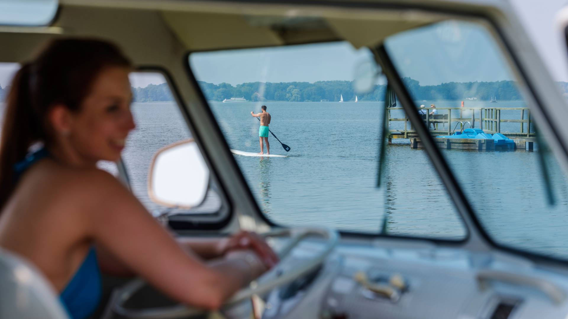 SUP fahren auf dem Zwischenahner Meer